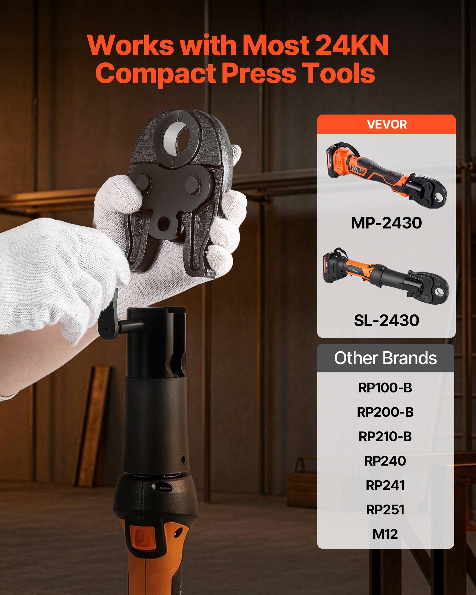 Works with Most 24KN Compact Press Tools

VEVOR
- MP-2430
- SL-2430

Other Brands
- RP100-B
- RP200-B
- RP210-B
- RP240
- RP241
- RP251
- M12