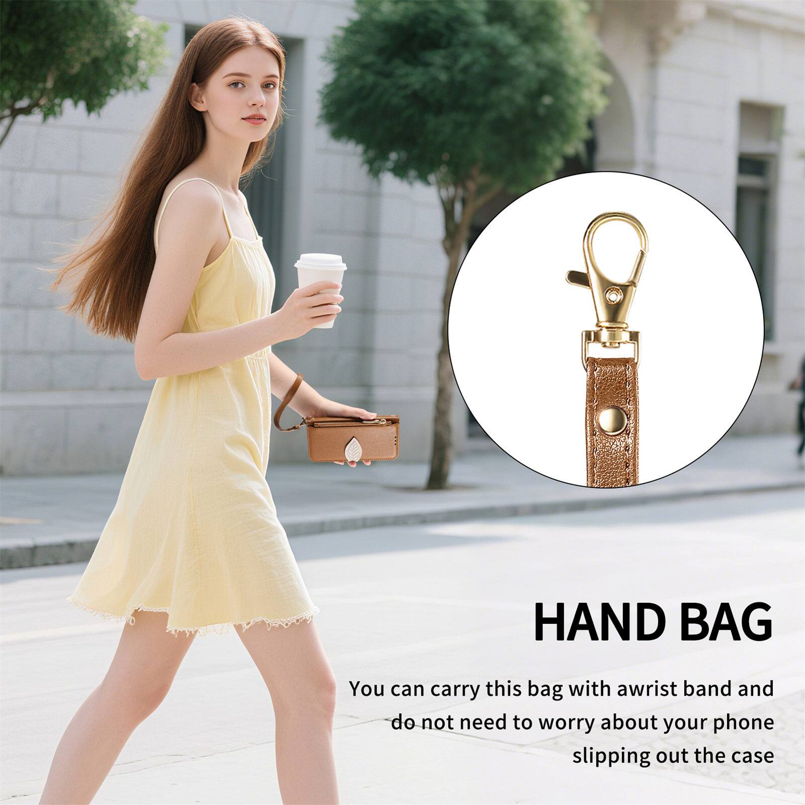 HAND BAG

You can carry this bag with a wrist band and do not need to worry about your phone slipping out the case