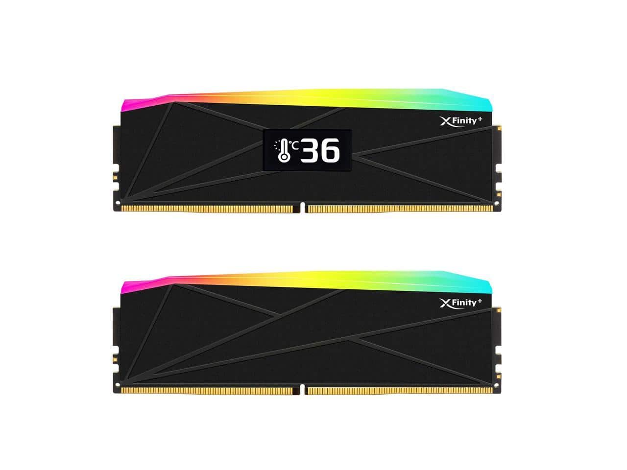 V-color - OLED XFinity+ DDR5 32GB 6000MHz CL30 RGB Gaming Memory, (OTMXFAL1660830KWK) - Black