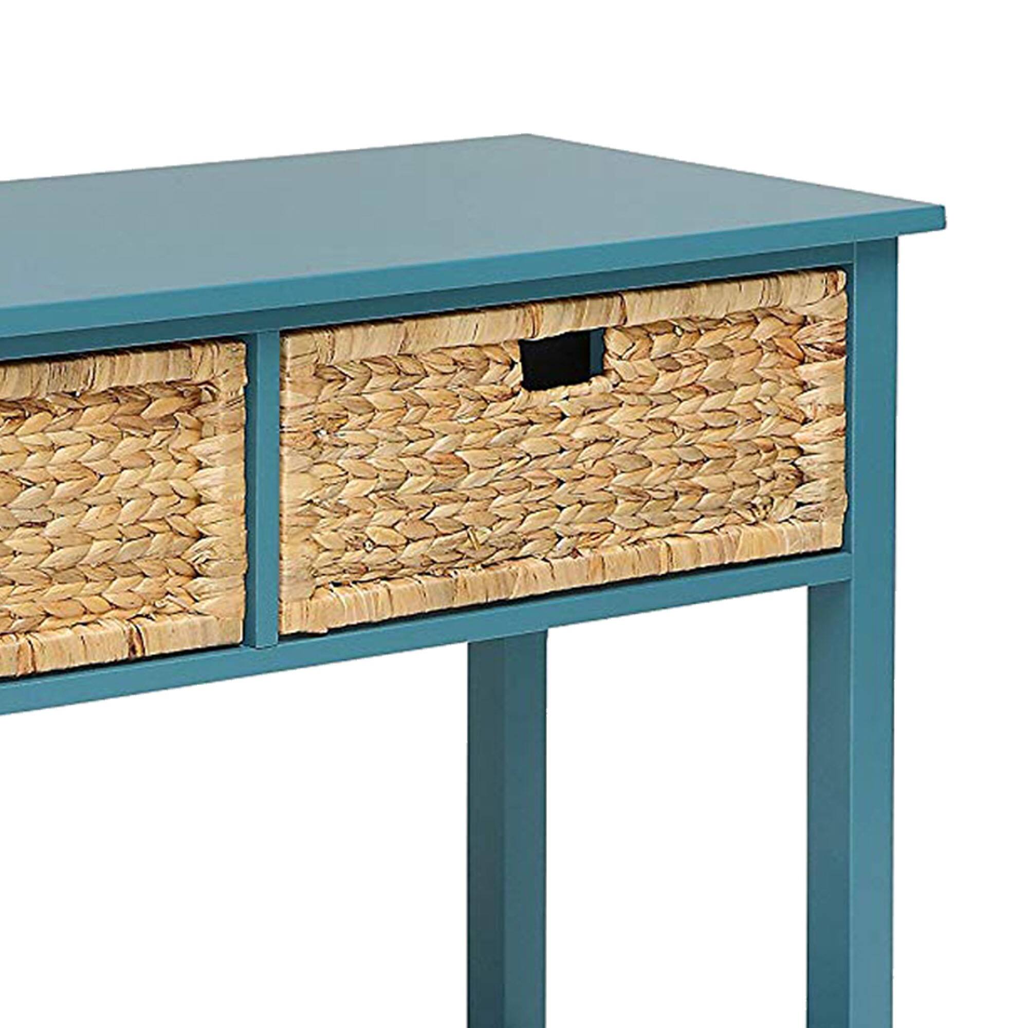 Alt View 1. Manhattan Lane - Flavius Console Table with 2 Drawers - Blue.