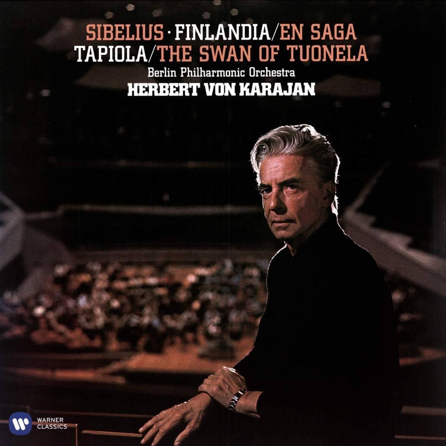 SIBELIUS  
FINLANDIA / EN SAGA  
TAPIOILA / THE SWAN OF TUONELA  

Berlin Philharmonic Orchestra  
HERBERT VON KARAJAN  

WARNER CLASSICS