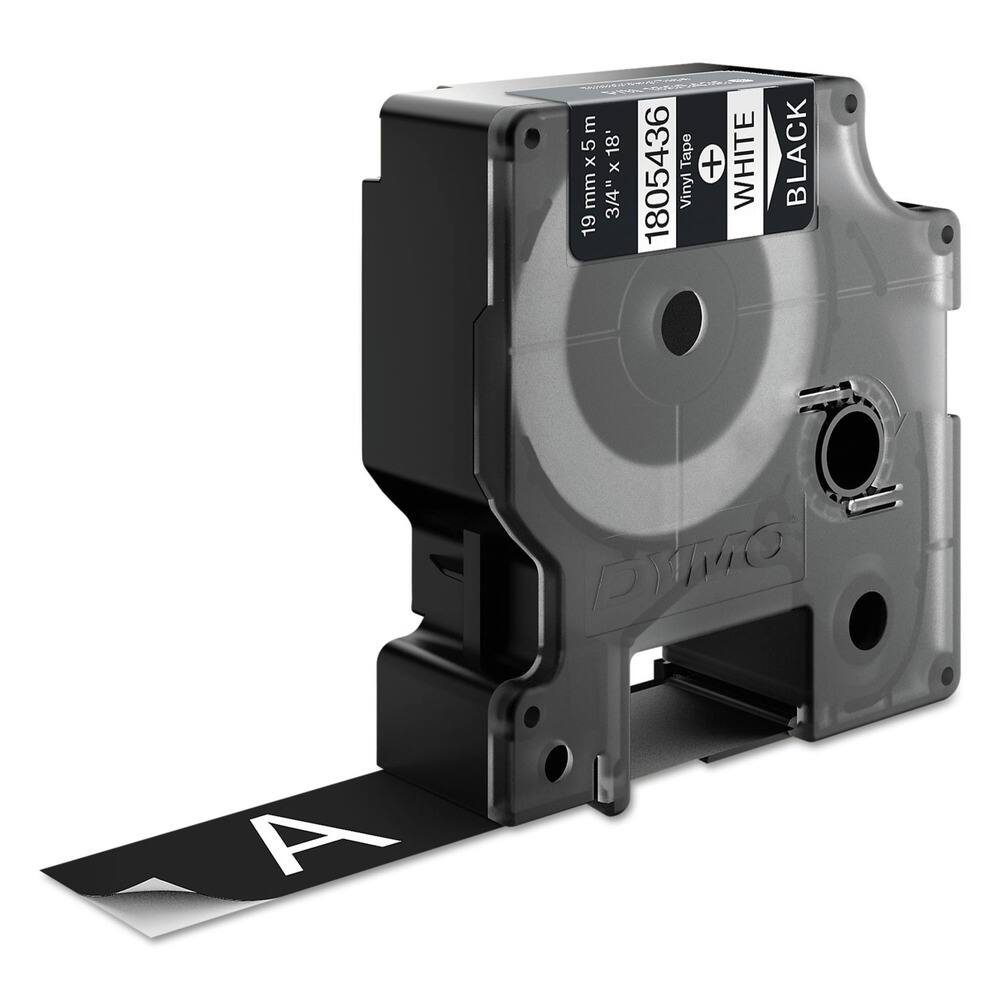 19 mm x 5 m, 3/4" x 18"  
1805436  
Vinyl Tape +  
WHITE BLACK  
1805436  
DYMO