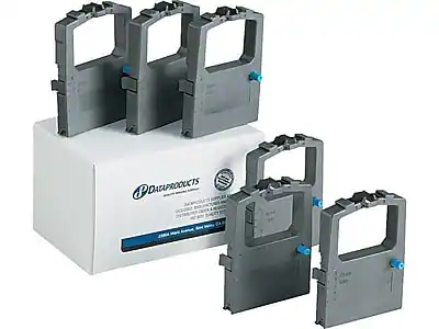 Front. DataProducts - Dataproducts Ribbon, for OKI ML182 , 6-Pack - Black.