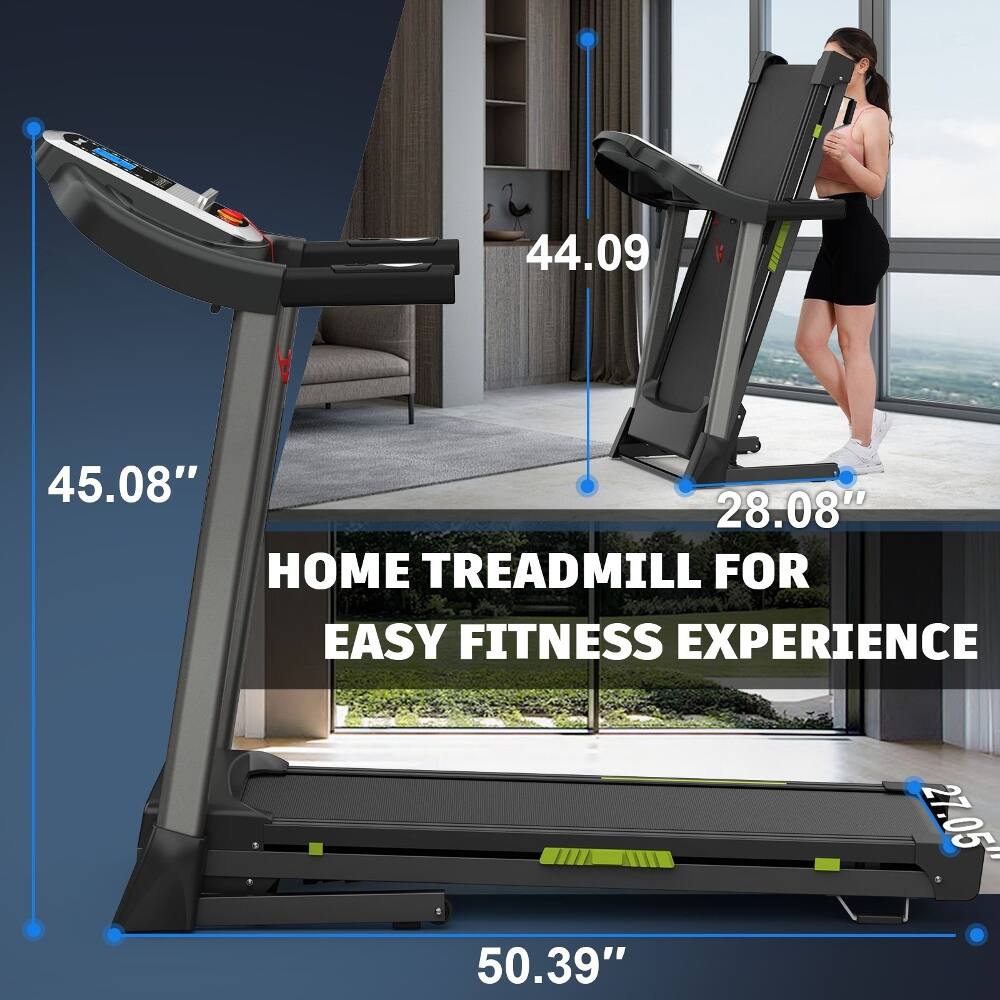 44.09" 45.08" 28.08" HOME TREADMILL FOR EASY FITNESS EXPERIENCE 50.39" 27.05"