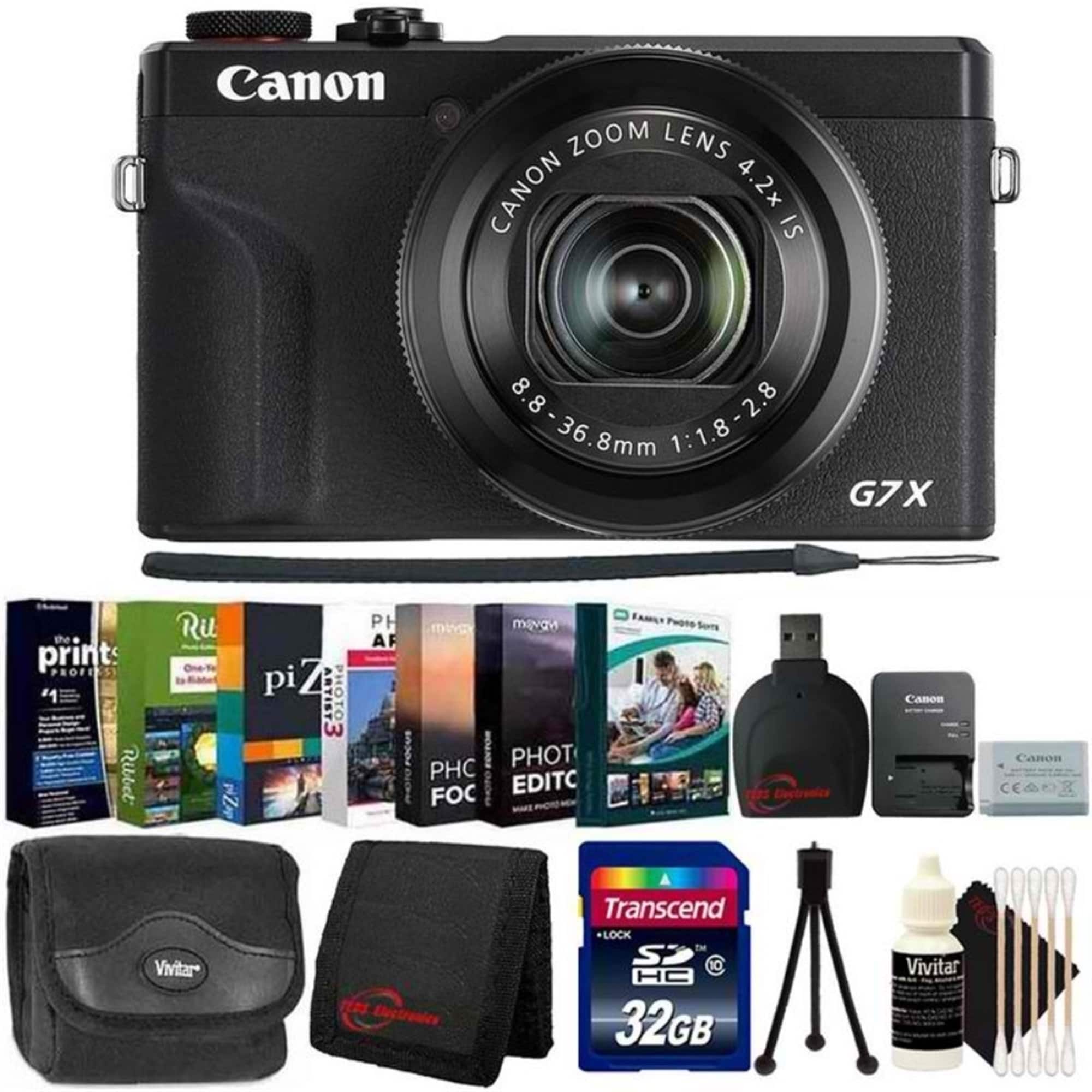 Canon - PowerShot G7 X Mark III Digital Camera Ulitimate Accessory Kit - International Model - Black