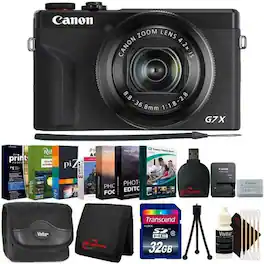 Canon - PowerShot G7 X Mark III Digital Camera Ulitimate Accessory Kit - International Model - Black