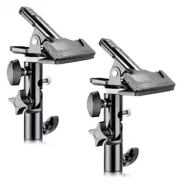 Neewer - 2-Pack Heavy Duty Metal Clamp Holder for Reflector, 5/8" Light Stand Attachment