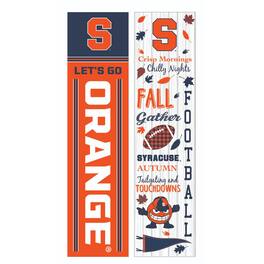 Evergreen Enterprises - Syracuse Orange 47" Double Sided Fall Leaner Fan Sign - Multicolor