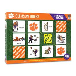 YouTheFan - Clemson Tigers Licensed Memory Match Game - Multicolor