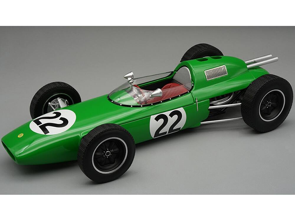 Front. Tecnomodel - Lotus 24 #22 Jack Brabham Formula One F1 "Monaco GP" 1962 "Mythos Series" Limited Edition 1/18 Model Car by Tecnomodel.