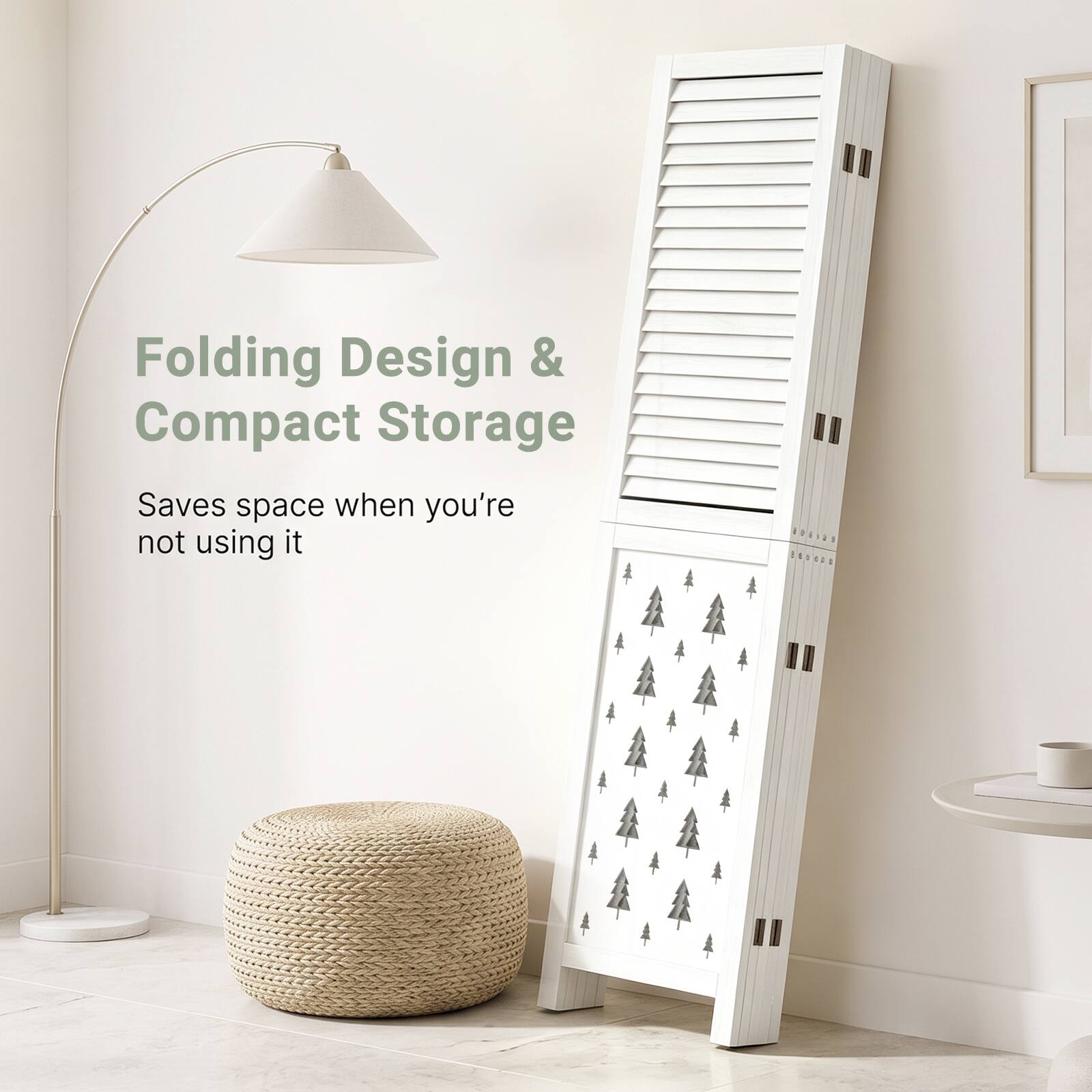 Folding Design & Compact Storage  
Saves space when you're not using it
