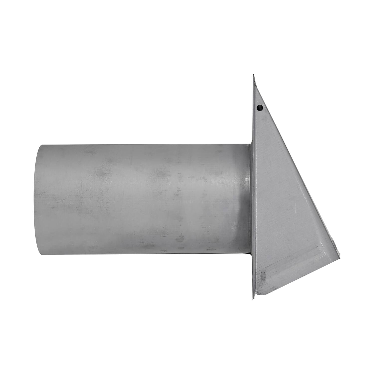 Back. Lambro - 6" 26-Gauge Paint-Grade Steel Wall Exhaust Hood Vent with Damper, 11" Pipe, EC-3460G-11-PG.