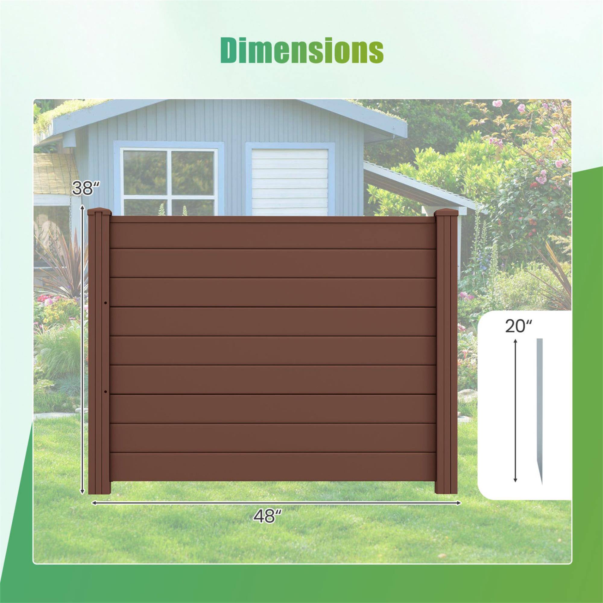 Dimensions
38"
20"
48"