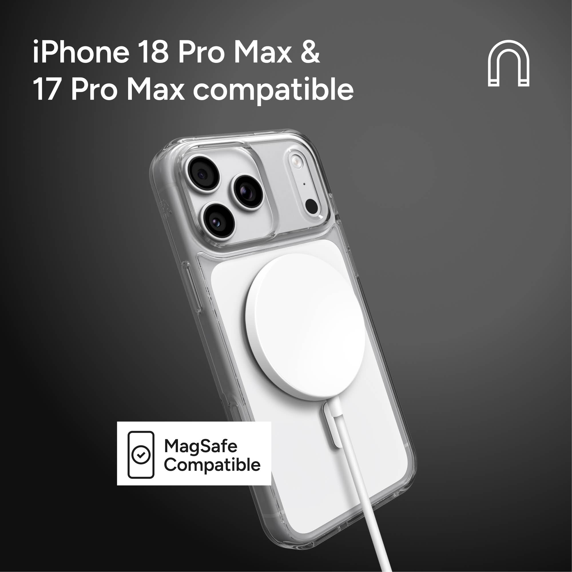 iPhone 18 Pro Max & 17 Pro Max compatible

MagSafe Compatible