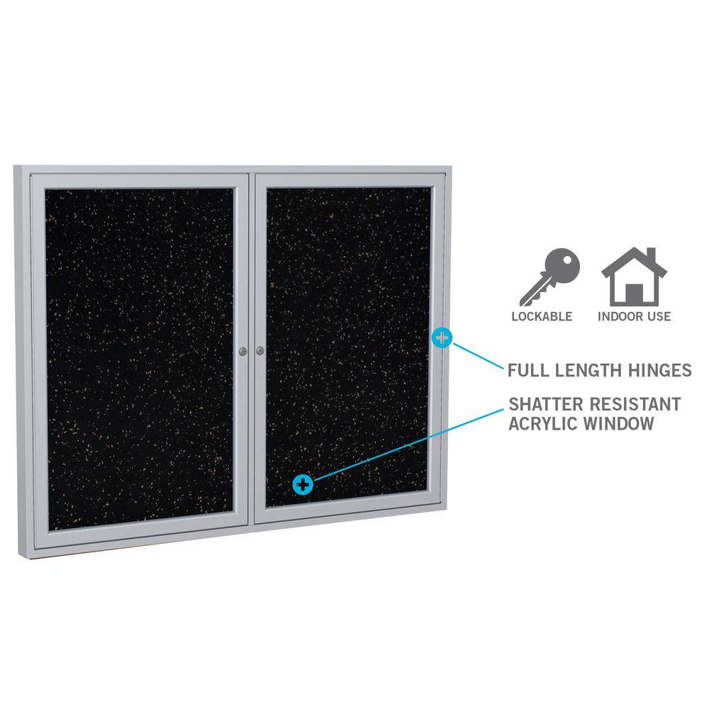 + LOCKABLE  
+ INDOOR USE  
+ FULL LENGTH HINGES  
+ SHATTER RESISTANT ACRYLIC WINDOW