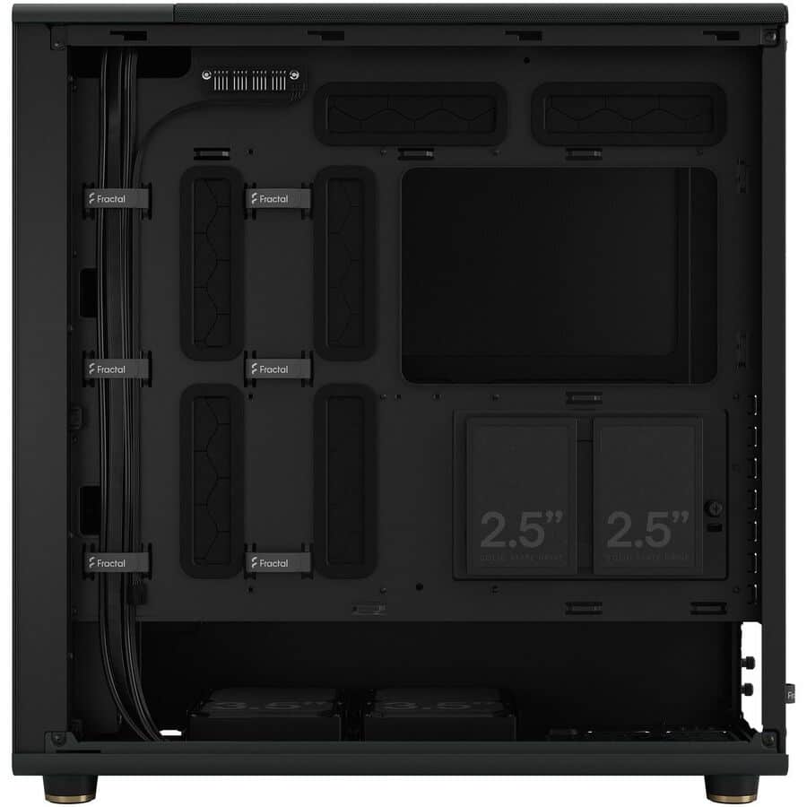 Fractal Design North XL Charcoal Black Tempered Glass, Steel, Wood