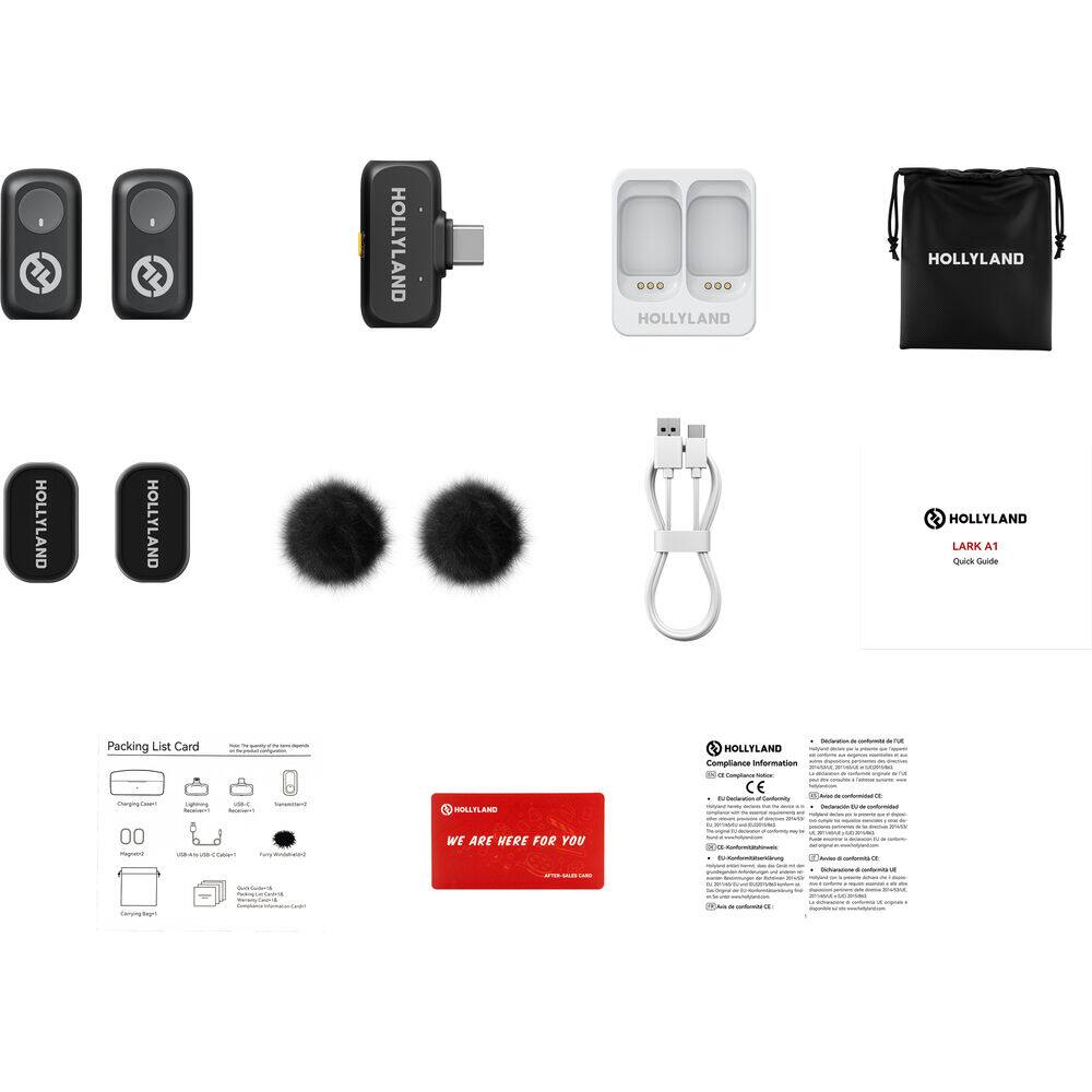 I HOLLYLAND HOLLYLAND HOLLYLAND HOLLYLAND HOLLYLAND HOLLYLAND LARK A1 Quick Cde Packing List Card norantaa - 1 LLTLAND HOLLYLAND Compliance Information - Conprancs CE 00 - WF ARE MERE FOR YOU -
