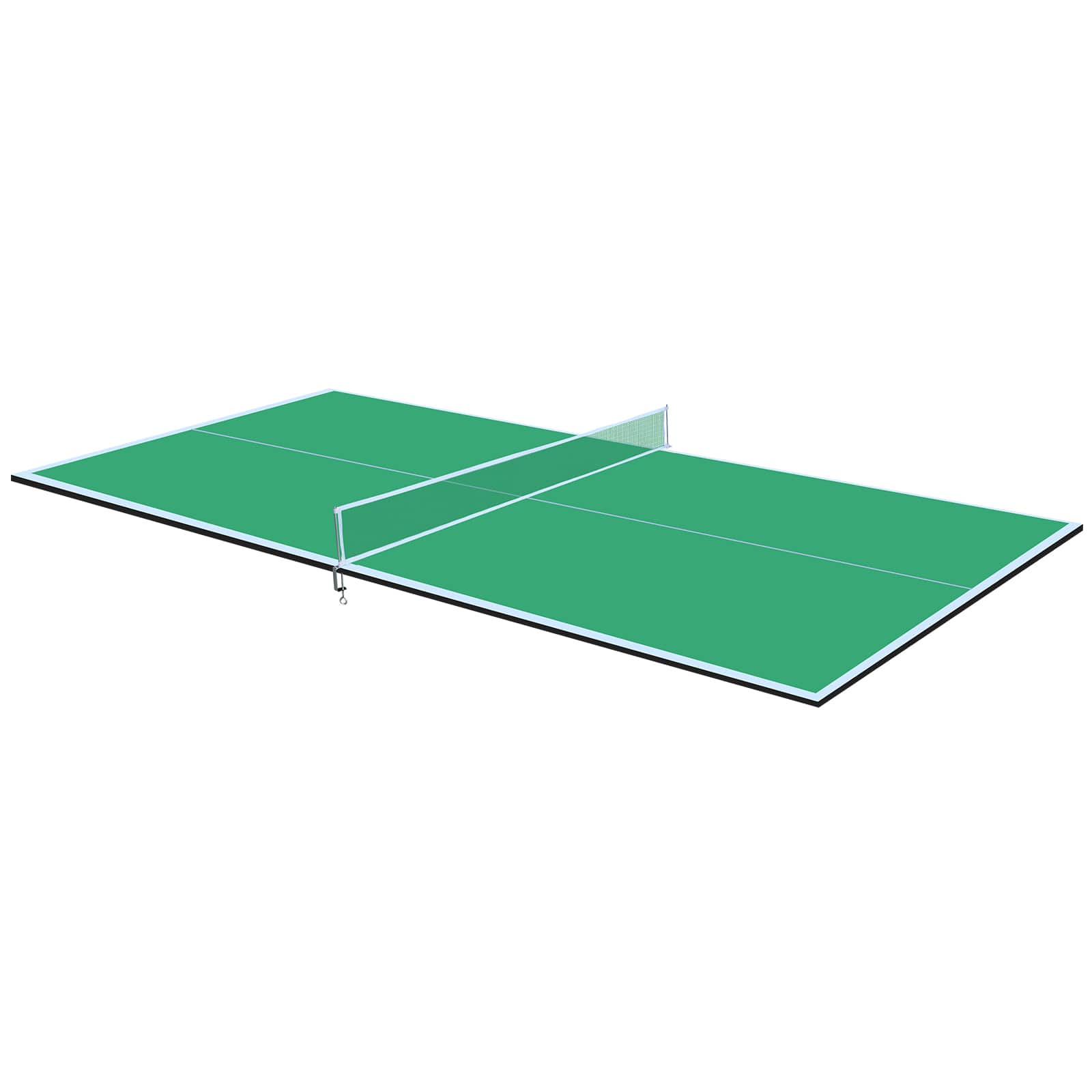 APRILSOUL - 8FT Mid-Size Ping Pong Conversion Top Foldable and Portable Table Tennis Table Top for Indoor Games - Green