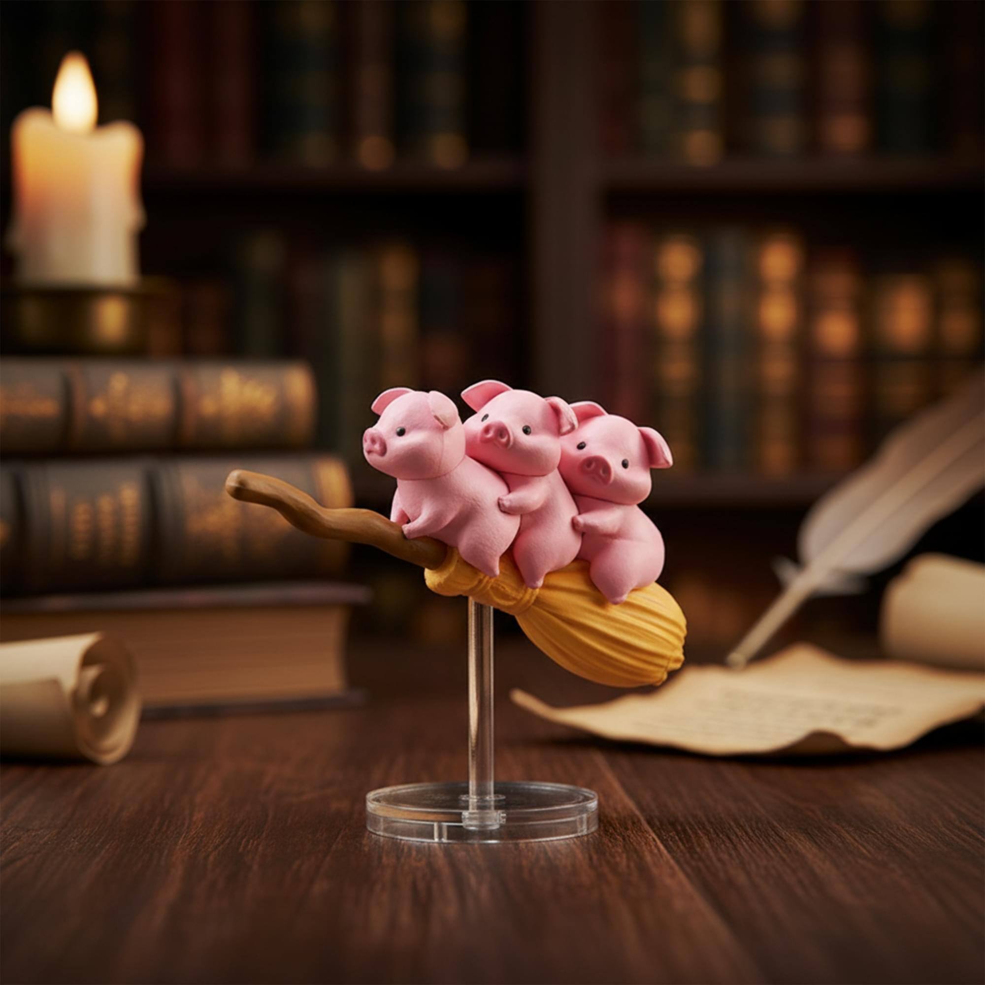 Alt View 3. Little Buddy - Flying Broom Animal Blind Box Mini Figure | One Random - Multi-Colored.