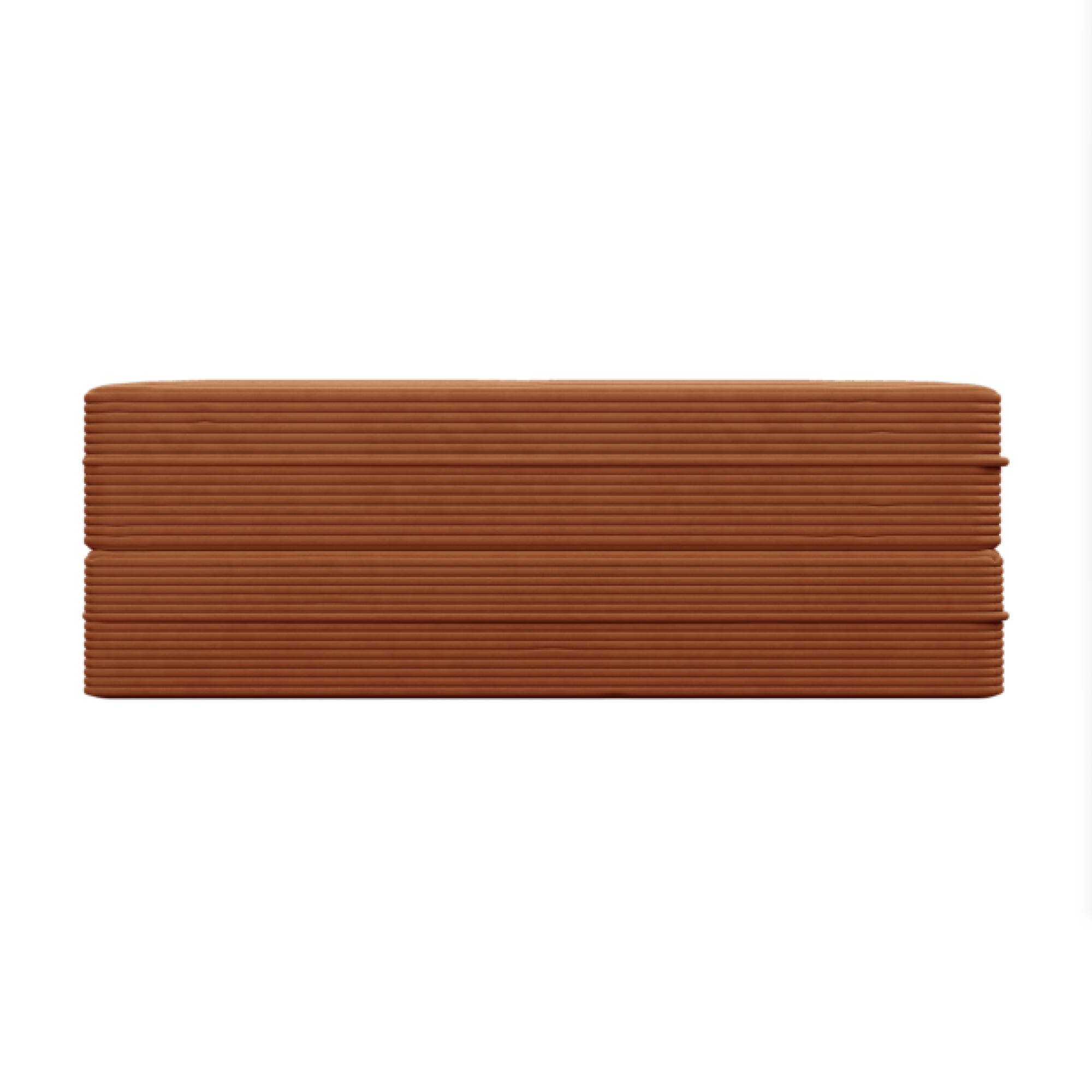 Alt View 8. GOODSILO - Convertible Plush Corduroy Floor Sleeper Sofa with Dual Pillows for Living Room and Guest Use - Orange.