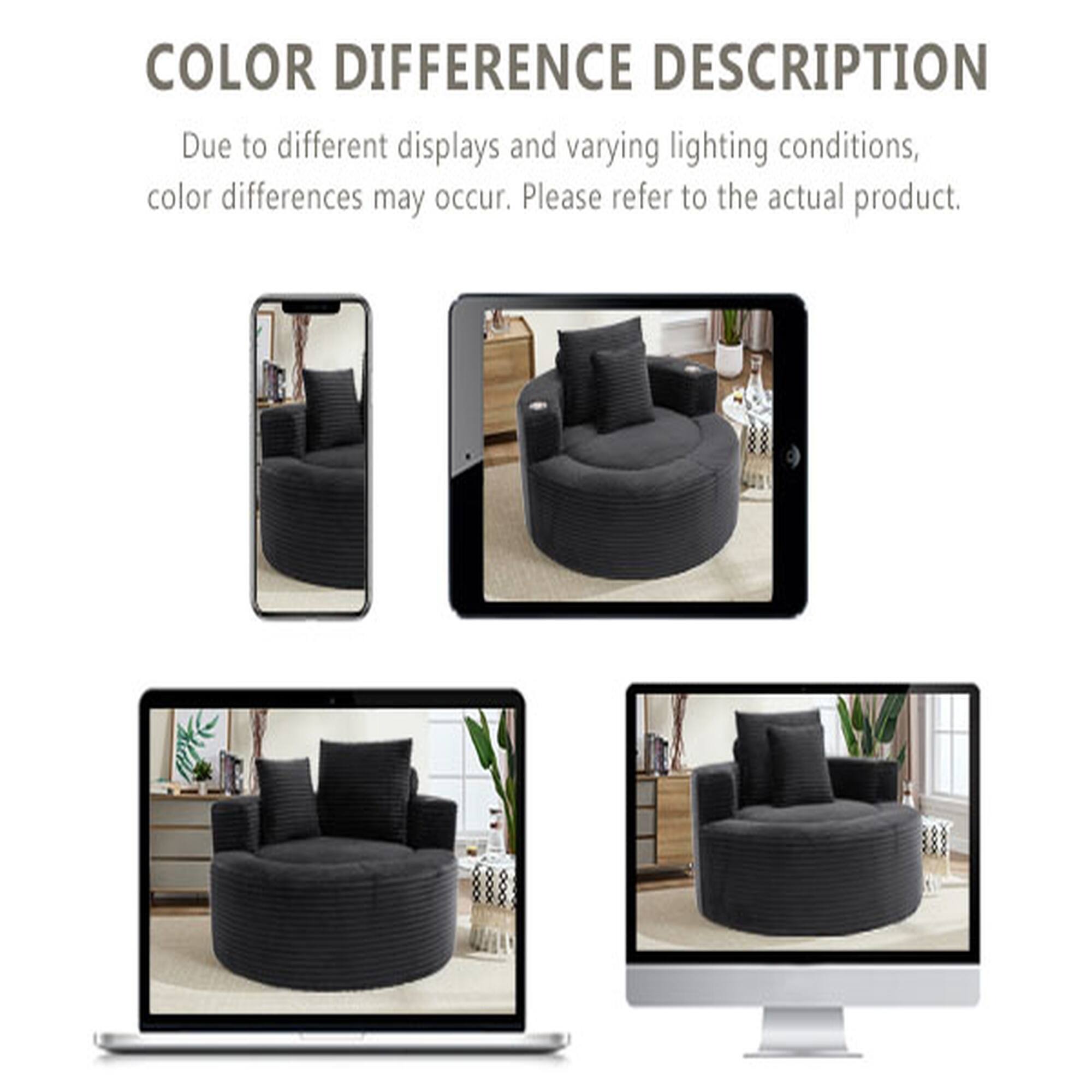 COLOR DIFFERENCE DESCRIPTION  
Due to different displays and varying lighting conditions, color differences may occur. Please refer to the actual product.