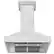 Back. ZLINE - ZLINE 48 in. Satin Stainless Steel Wall Mount Range Hood - Silver.