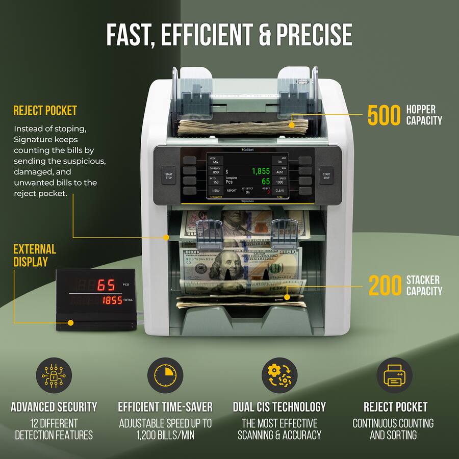 Signature Sort Signature V2 Mixed Bill Counter Signature V2 - Best Buy