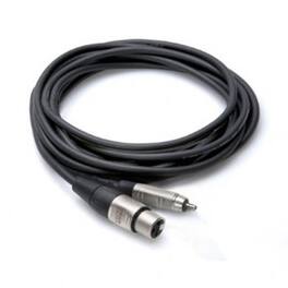 Hosa Technology - Pro Unbalanced Interconnect, REAN XLR3F to RCA, 3 ft