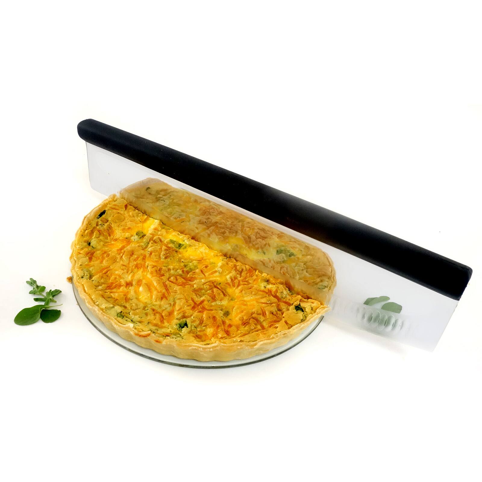 Alt View 3. Norpro - Grip EZ Multi Use Rocking Pizza Cuttler with Scallops - Black.