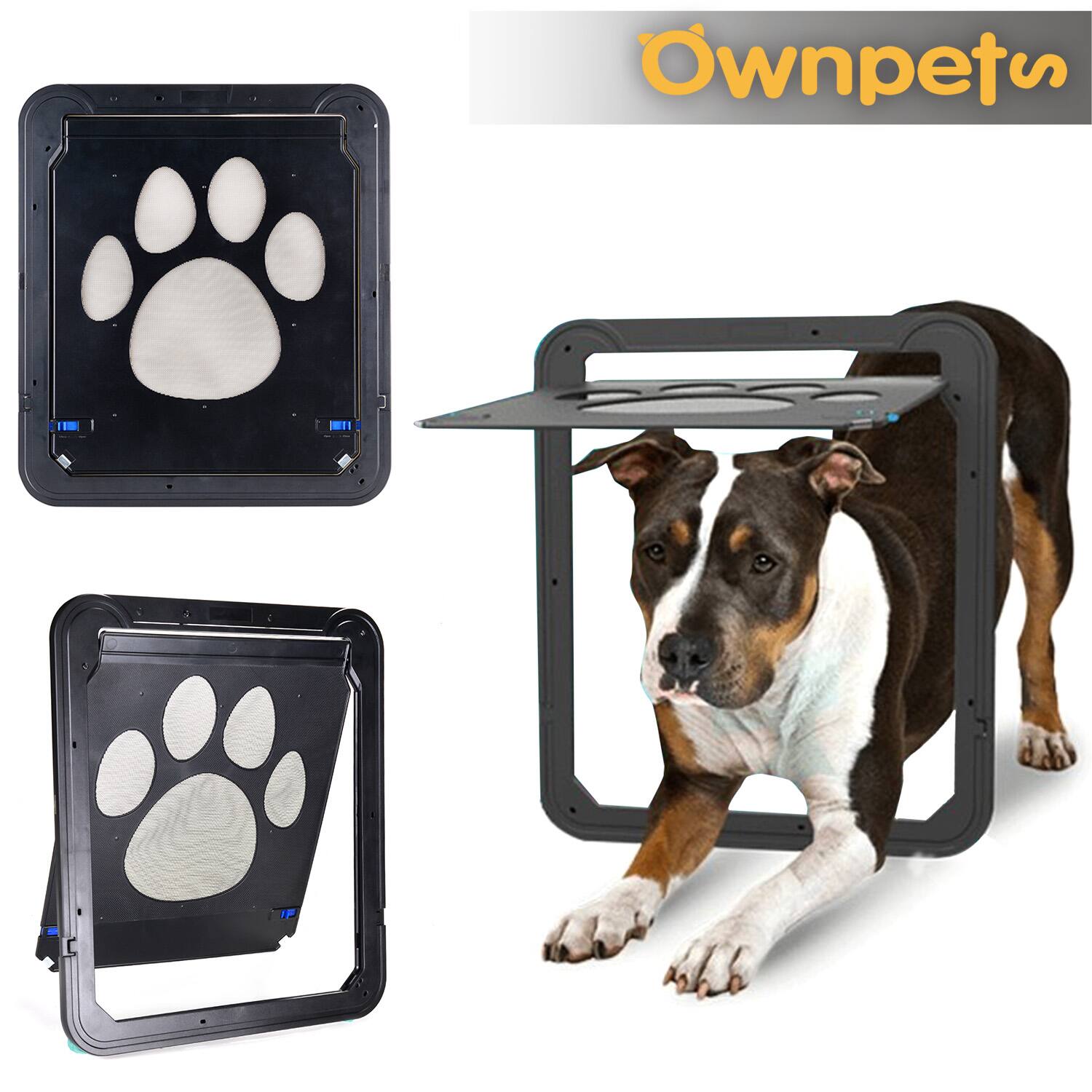 Alt View 1. Ownpets - Lockable Pet Screen Door Magnetic Flap Screen.