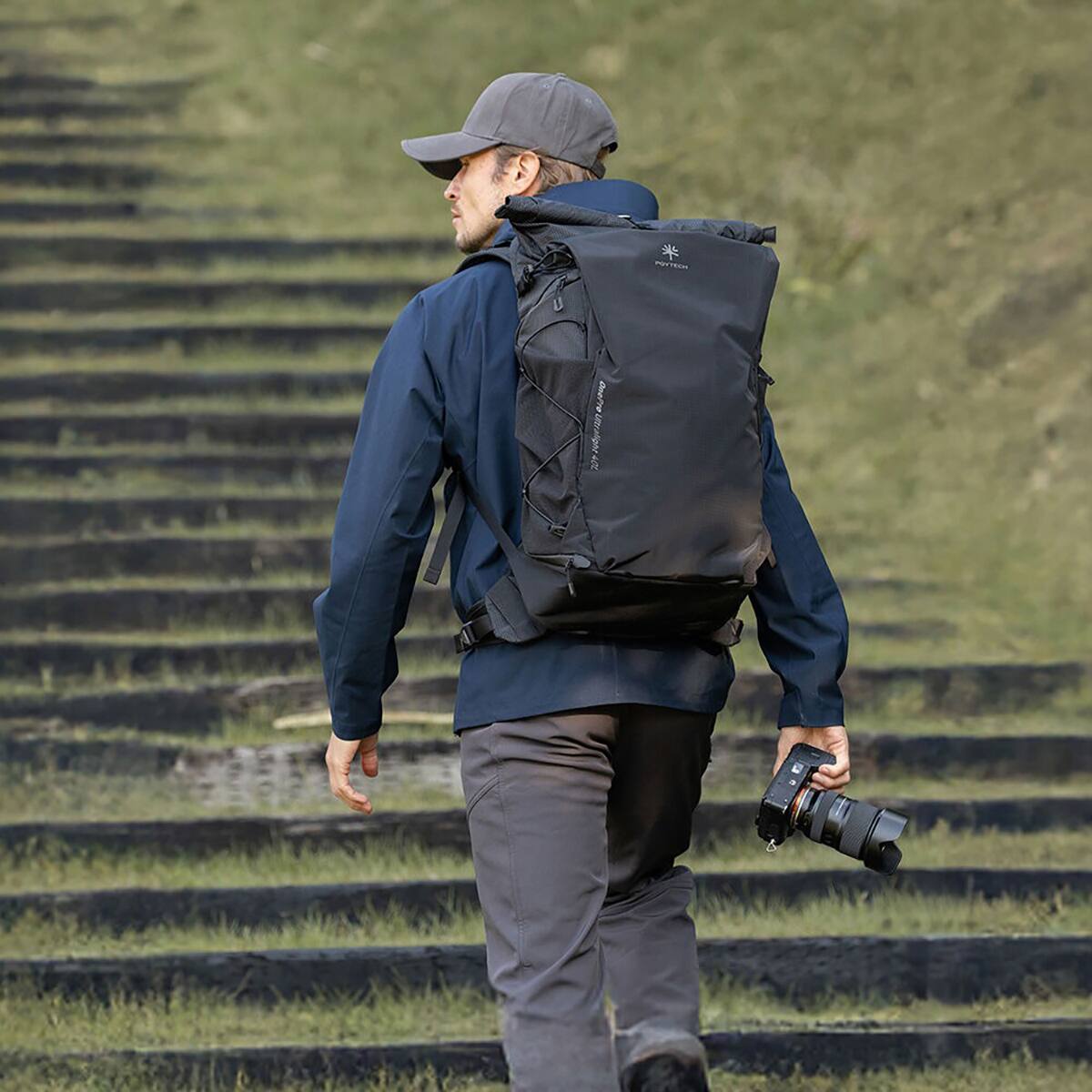 Alt View 7. PGYTECH - PGYTECH OnePro Ultralight Backpack 30L (Space Black) - Space Black.