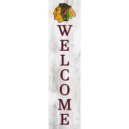 Fan Creations - Chicago Blackhawks 48'' Welcome Leaner - Multicolor