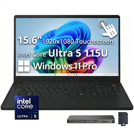15.6" 1920x1080 Touchscreen Intel Core Ultra 5 115U Windows 11 Pro