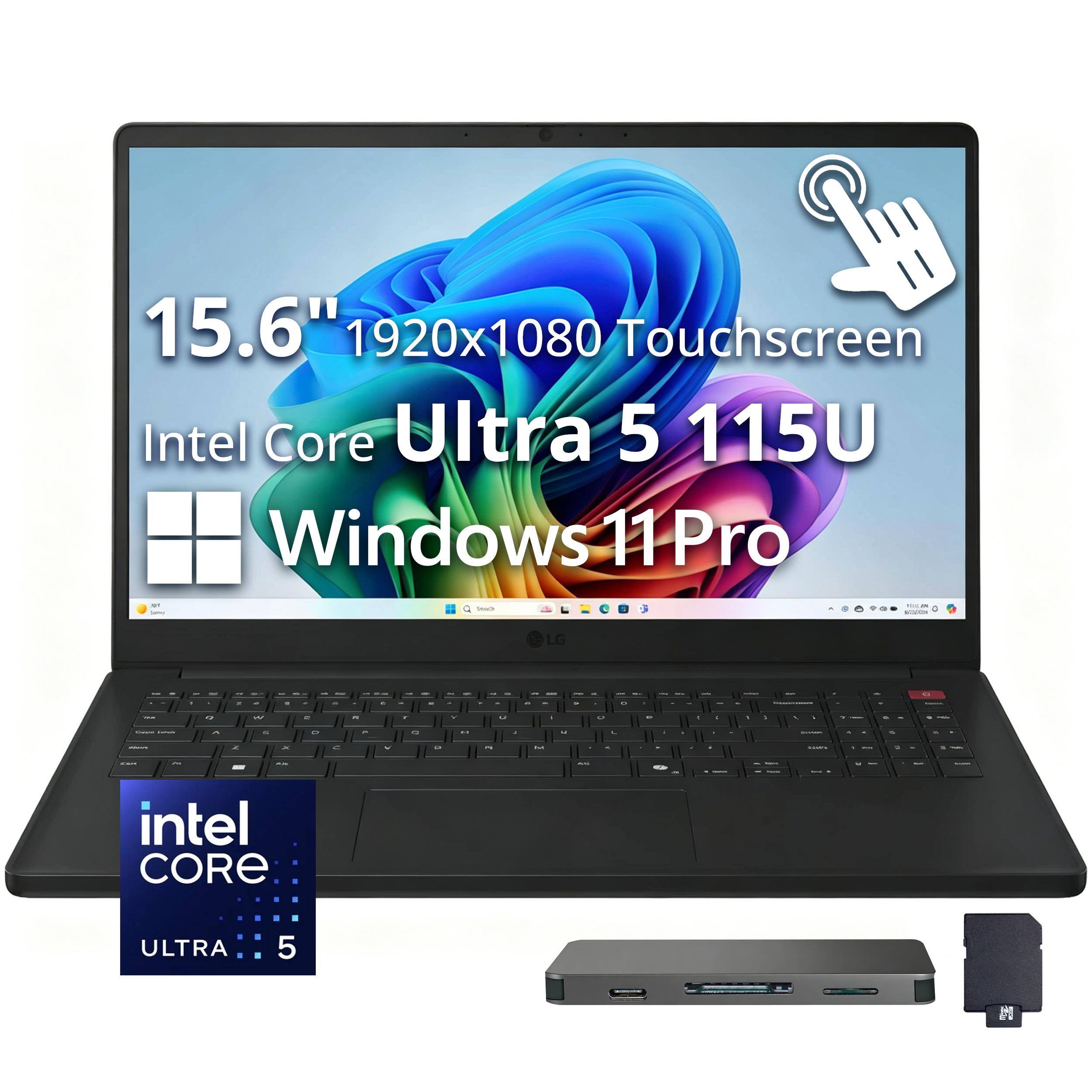 15.6" 1920x1080 Touchscreen Intel Core Ultra 5 115U Windows 11 Pro