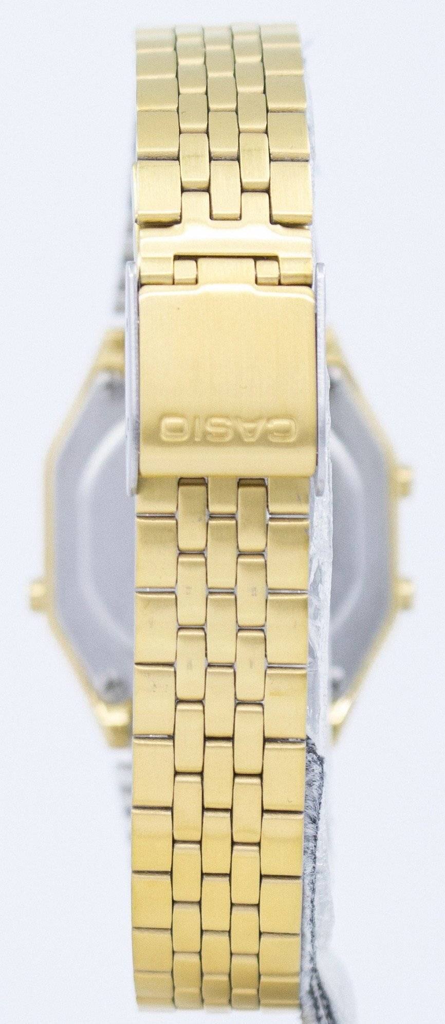 Back. Casio - Casio Women’s Gold-Tone Digital Watch - LA-680WGA-9DF - Gold.