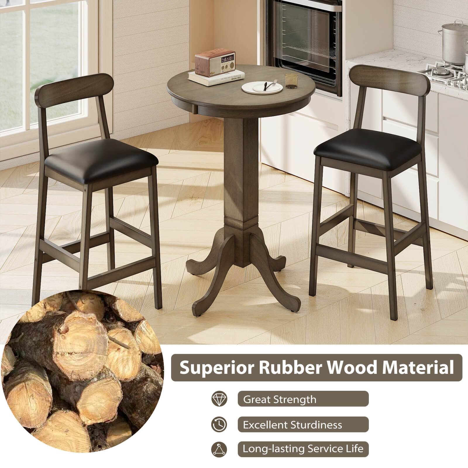 Superior Rubber Wood Material  
Great Strength  
Excellent Sturdiness  
Long-lasting Service Life