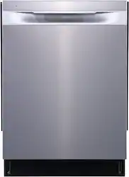 Frigidaire - 24" Built-in Hybrid Tub Dishwasher 49 dBA - Stainless Steel - Front_Zoom