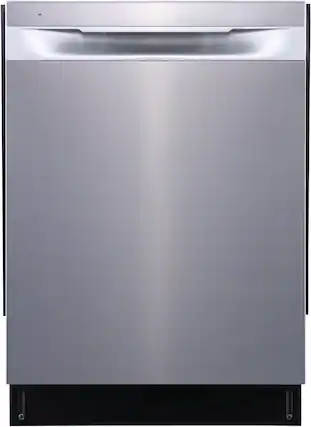 Front. Frigidaire - 24" Built-in Stainless Steel Hybrid Tub Dishwasher 49 dBA - Stainless Steel.