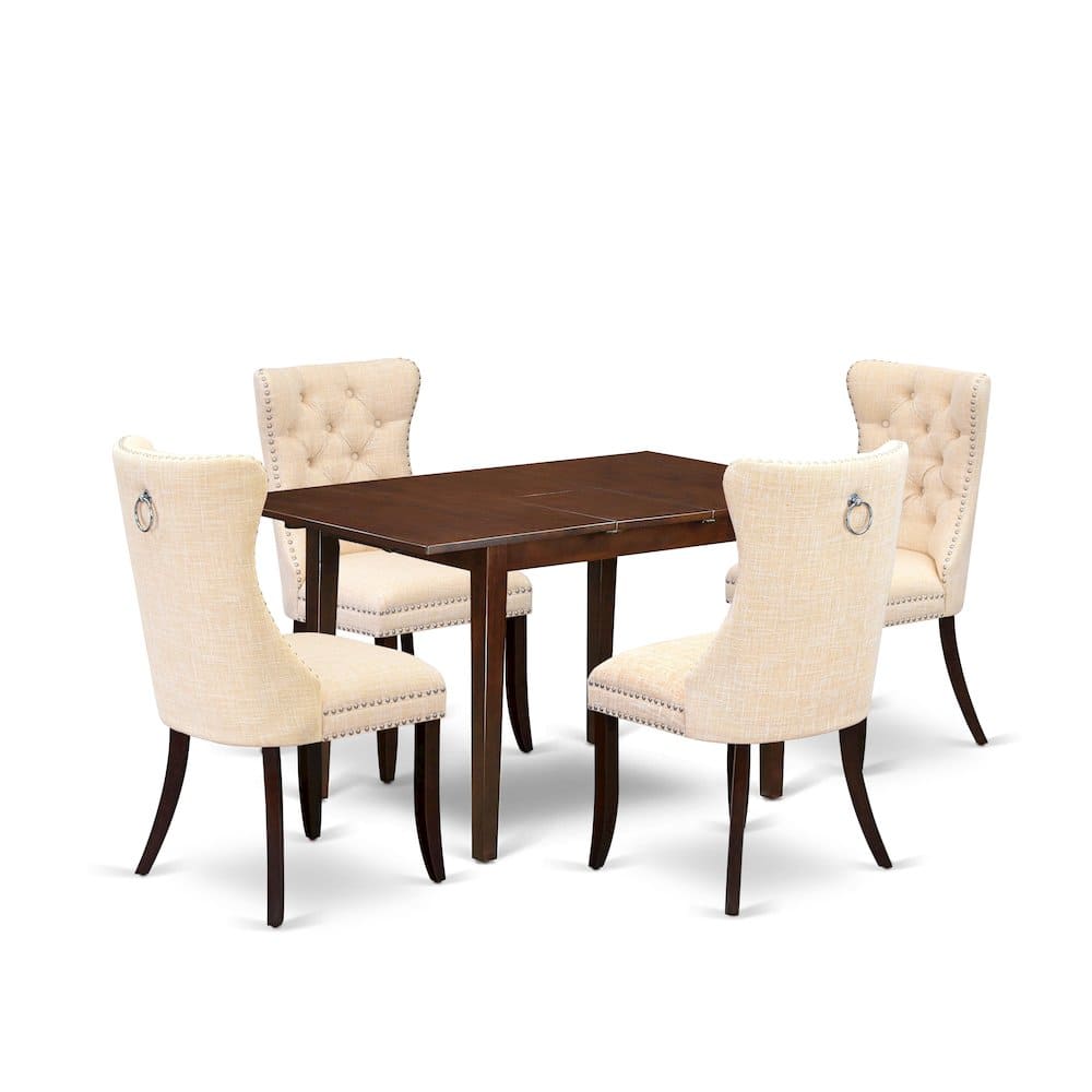 East West Furniture - 5 Piece Dinette Set - Red price history on PriceWatchPro