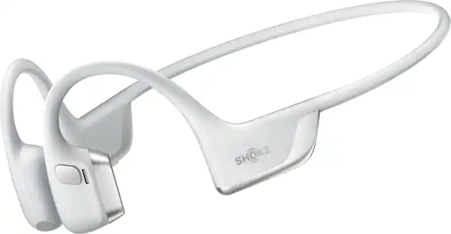 Front. Shokz - OpenRun Pro 2 Wireless Bone Conduction Open-Ear Bluetooth Sports Headphones - Silver.