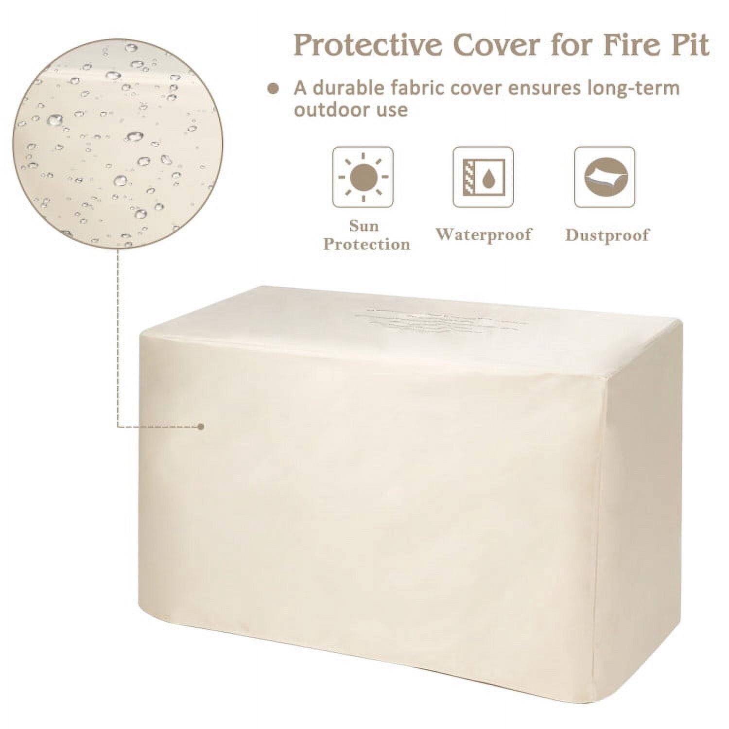 Protective Cover for Fire Pit  
A durable fabric cover ensures long-term outdoor use  
Sun Protection  
Waterproof  
Dustproof