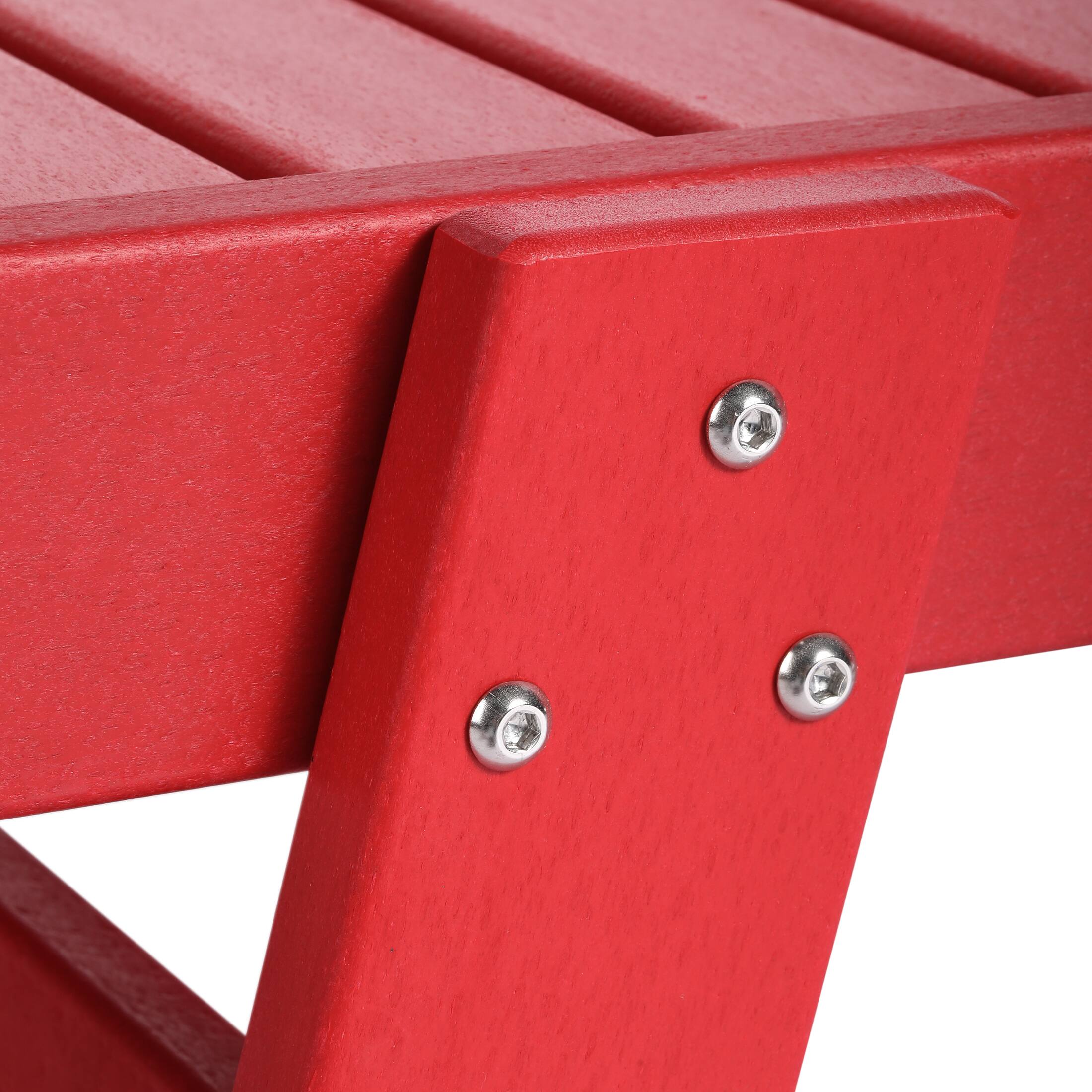 Alt View 5. WestinTrends - WestinTrends Malibu Poly Reclining Chaise Lounge - Red.