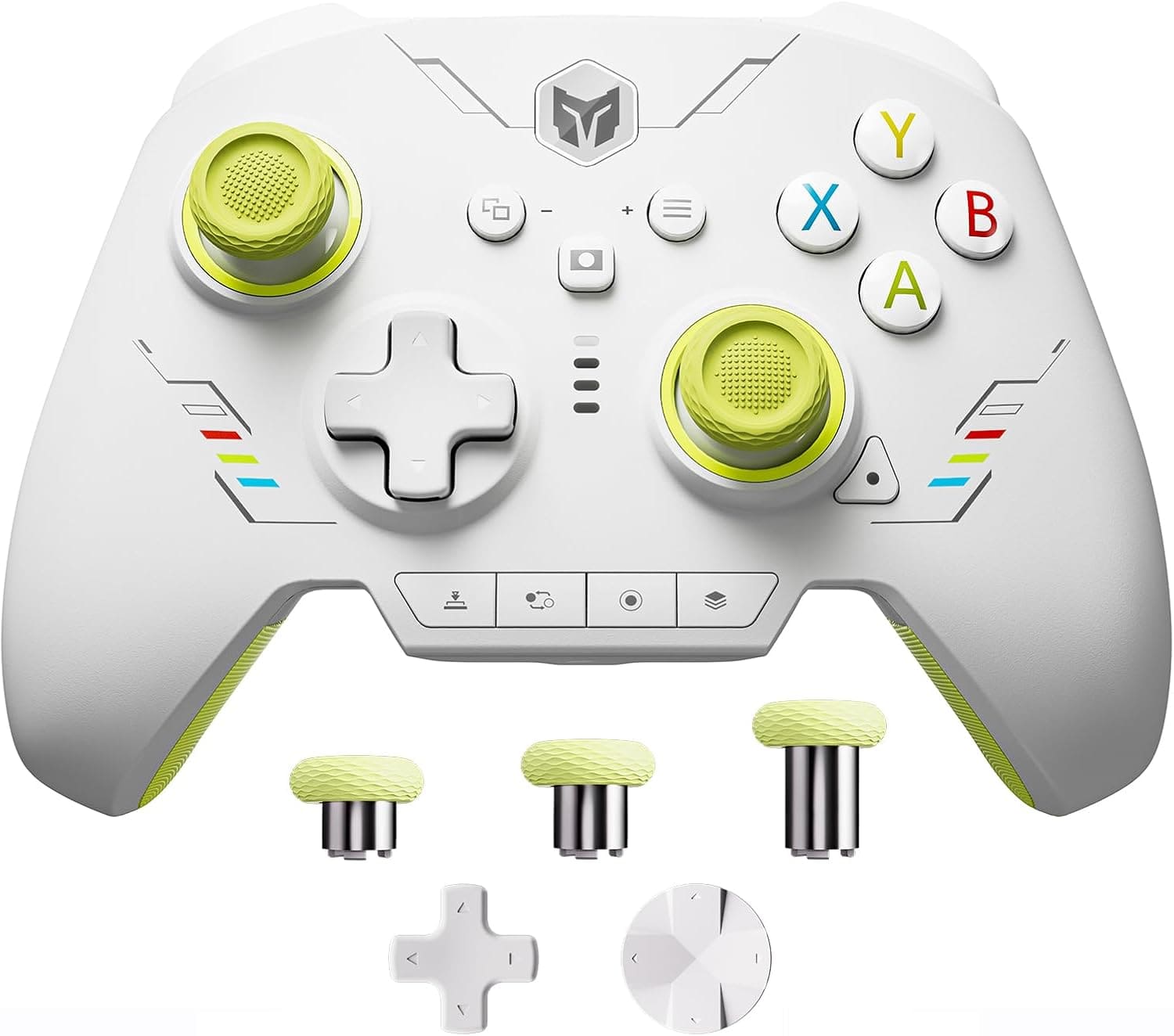 BigBig Won - Rainbow 2 SE Bluetooth Wireless Controller with Motion Control Aim, Hall Effect Triggers for Switch, PC - Green