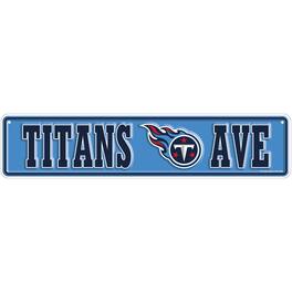 Fan Creations - Tennessee Titans 4" x 18" Team Boulevard Metal Sign - Multicolor