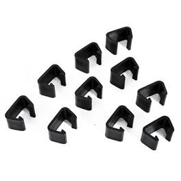 Outsunny - Furniture Clips, Outdoor Sectional Couch Connectors, Wicker Furniture Chair - Black