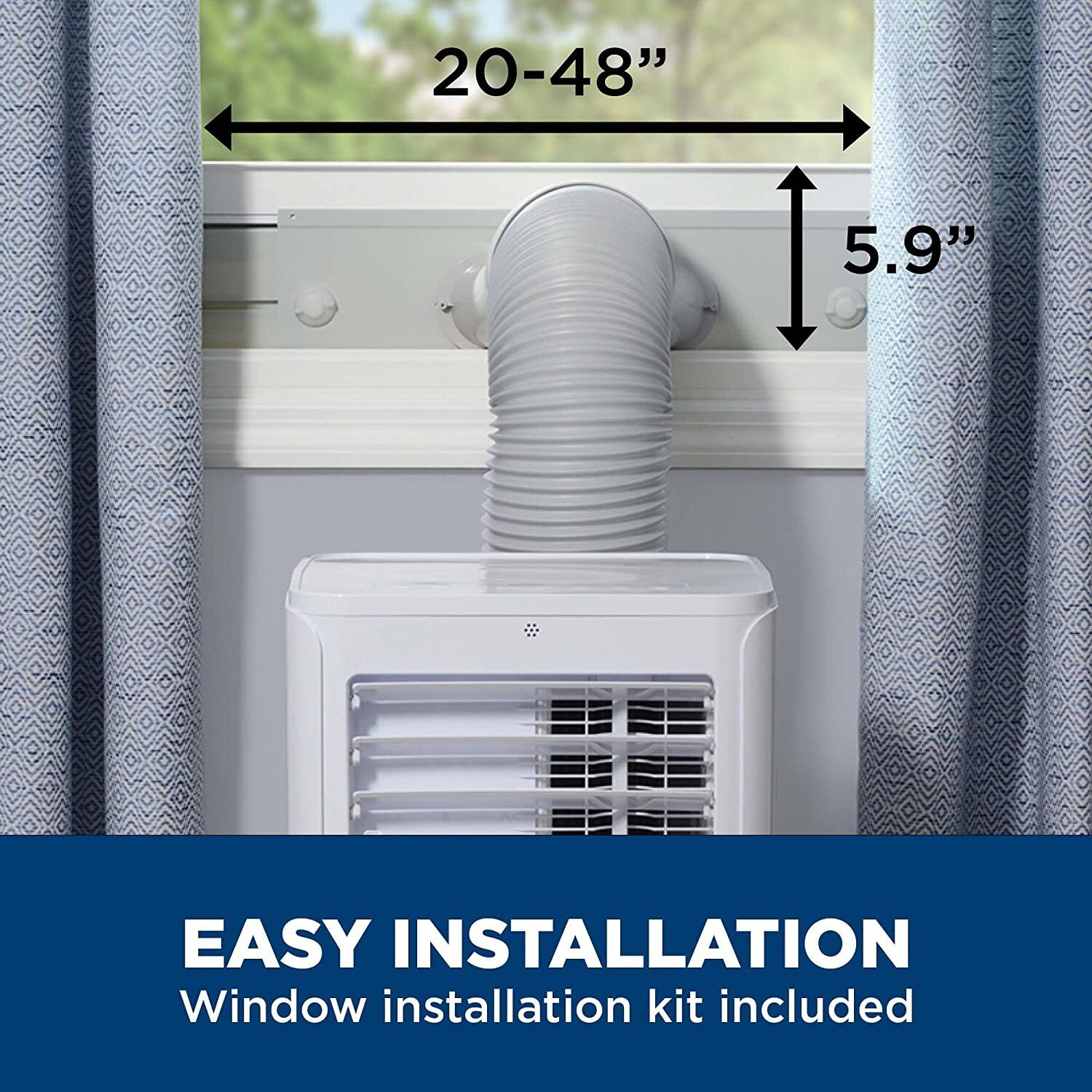 20-48" 5.9" EASY INSTALLATION Window installation kit included