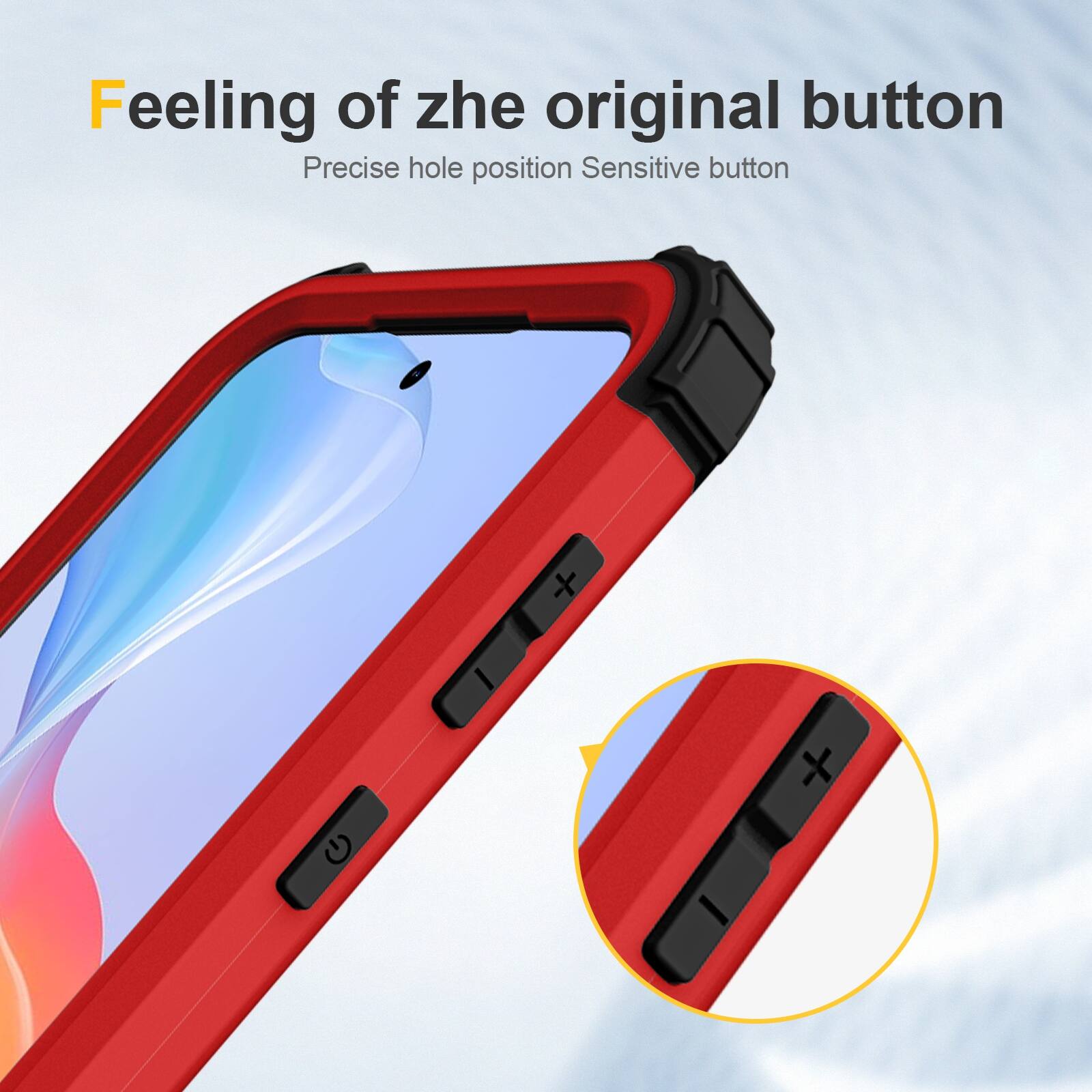 Feeling of the original button  
Precise hole position  
Sensitive button