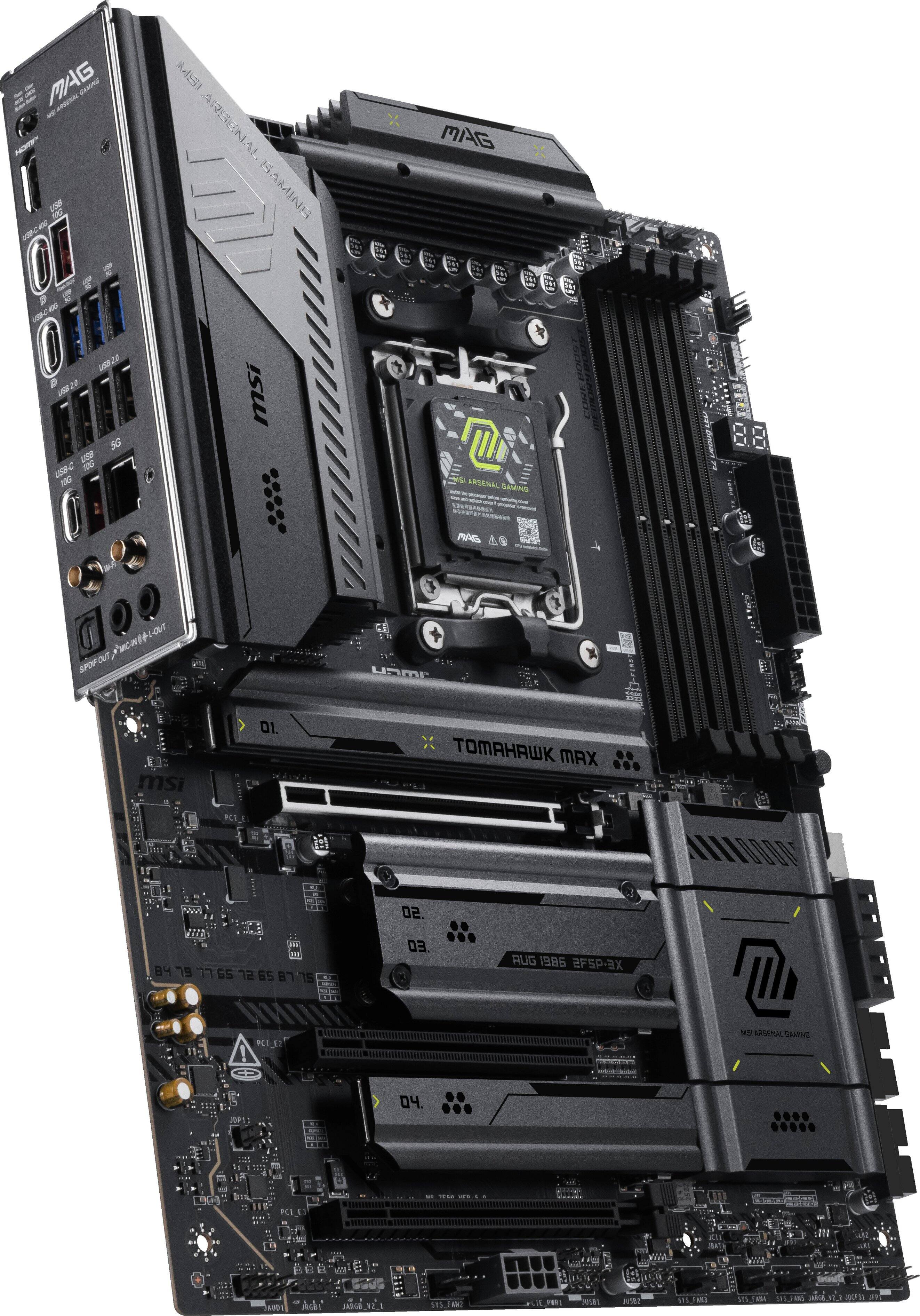 MAG ARSENAL GAMING  
MSI TOMAHAWK MAX  
USB 3.2 Gen 2  
USB 3.2 Gen 1  
USB 2.0  
HDMI  
DP  
SPDIF OUT / MIC-IN-OUT  
AUG 1986 2FSP3X  
MSI ARSENAL GAMING  
01.  
02.  
03.  
04.  
84 78 77 65 72 65 87 15  
MSI ARSENAL GAMING