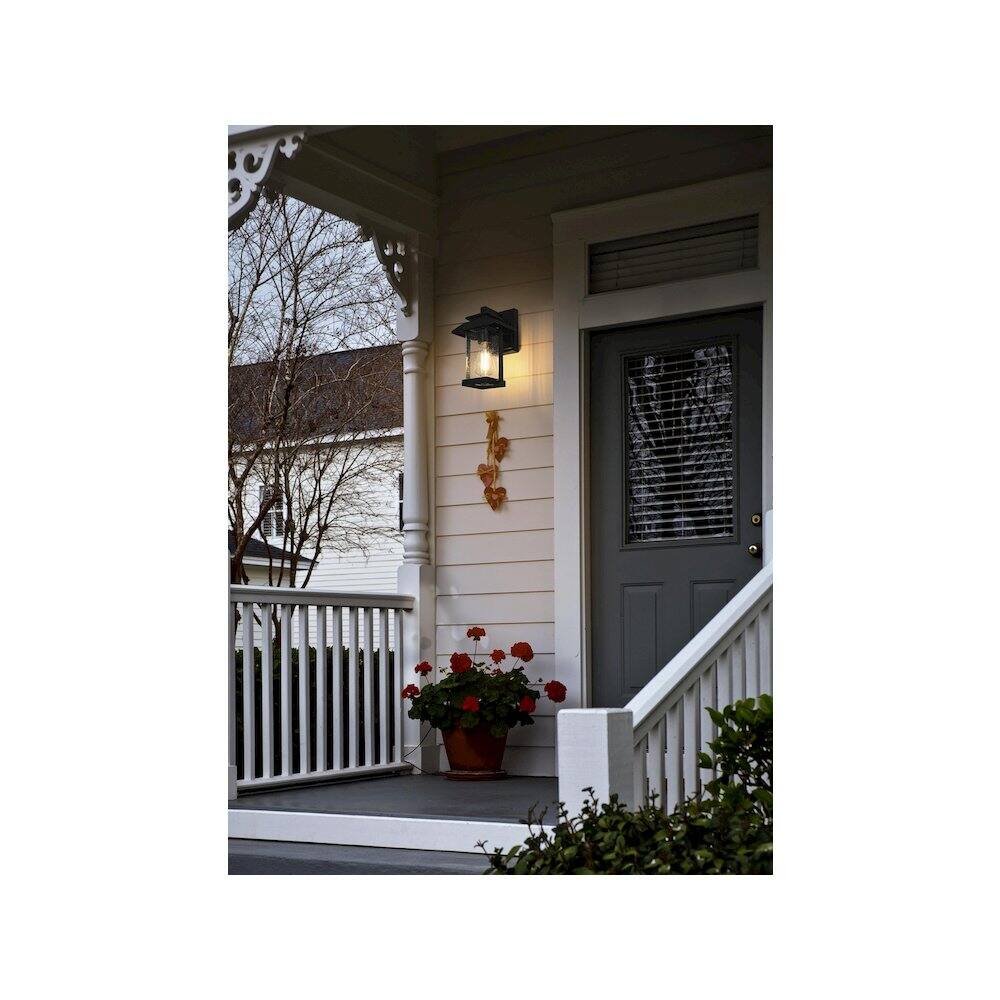 Alt View 4. Elegant Lighting - Tioga 7 inch Outdoor Pendant in Black - Black.