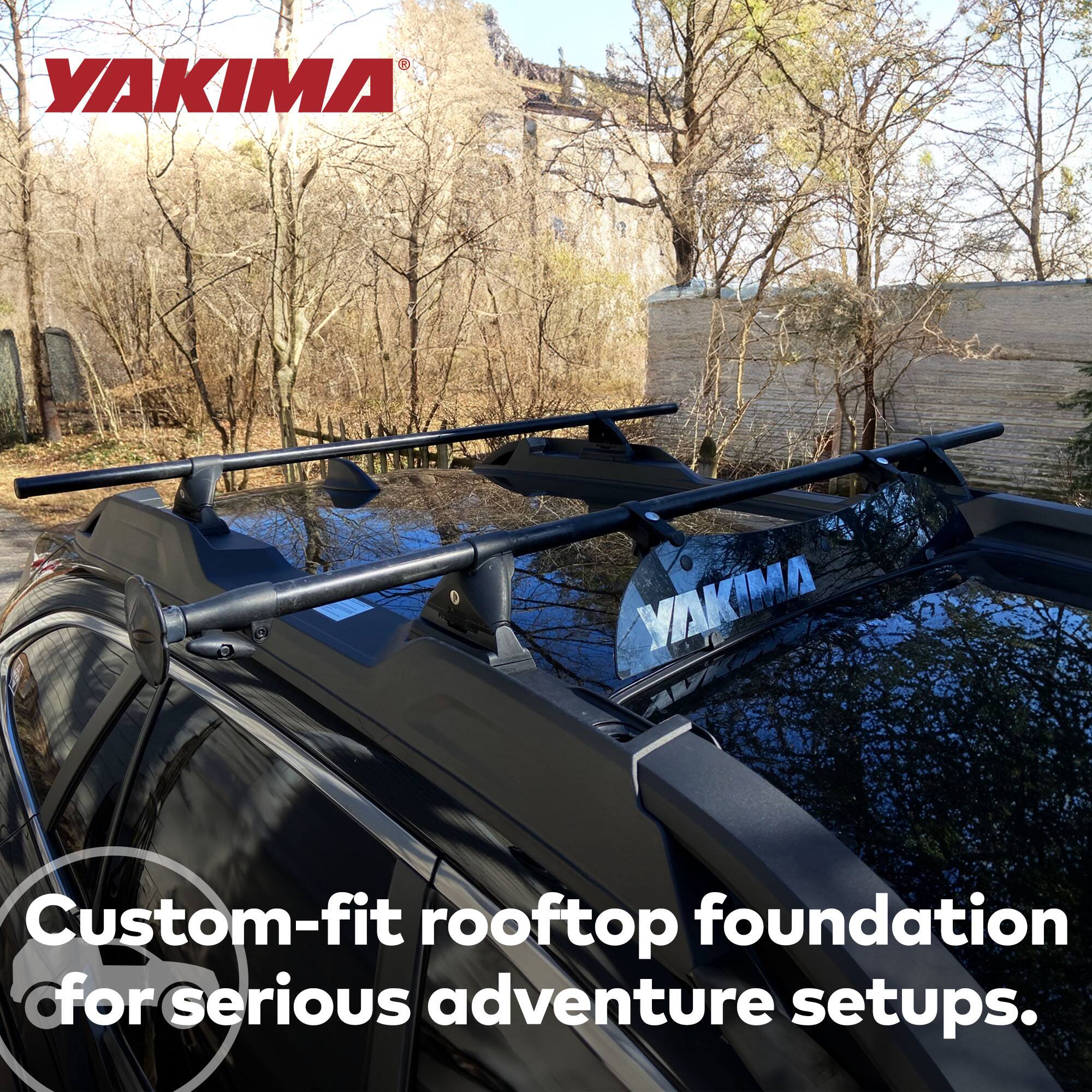 YAKIMA Custom-fit rooftop foundation for serious adventure setups.